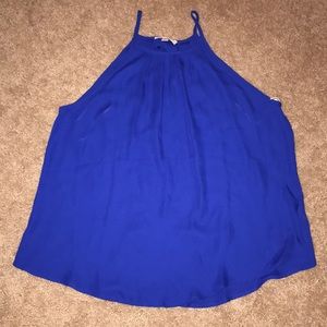 Royal blue high neck tank top